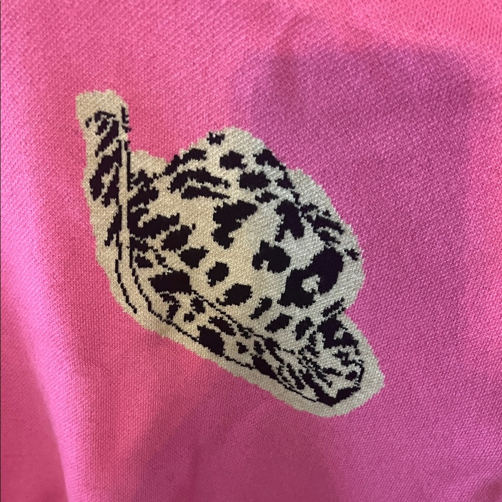 Entro Pink Print Sweater - Picture 4 of 9
